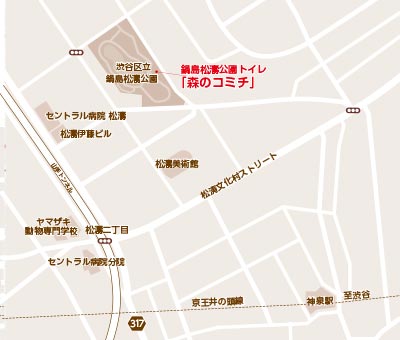 神泉駅の周辺地図