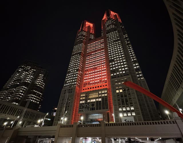 東京都庁展望室からの景色